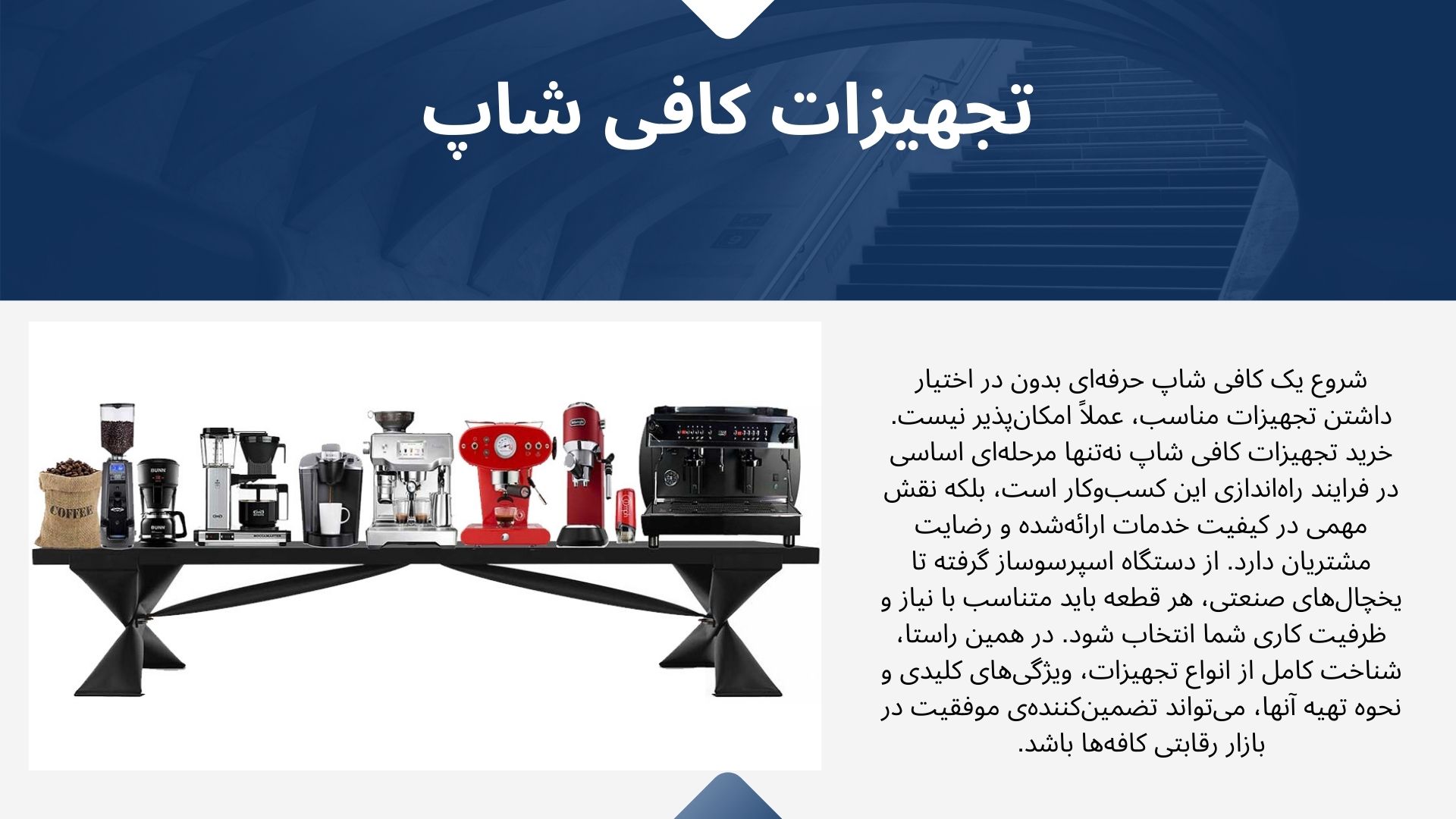 تجهیزات کافی شاپ