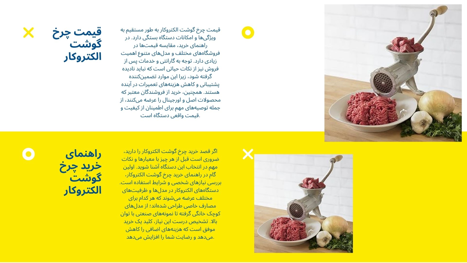 خرید چرخ گوشت الکتروکار